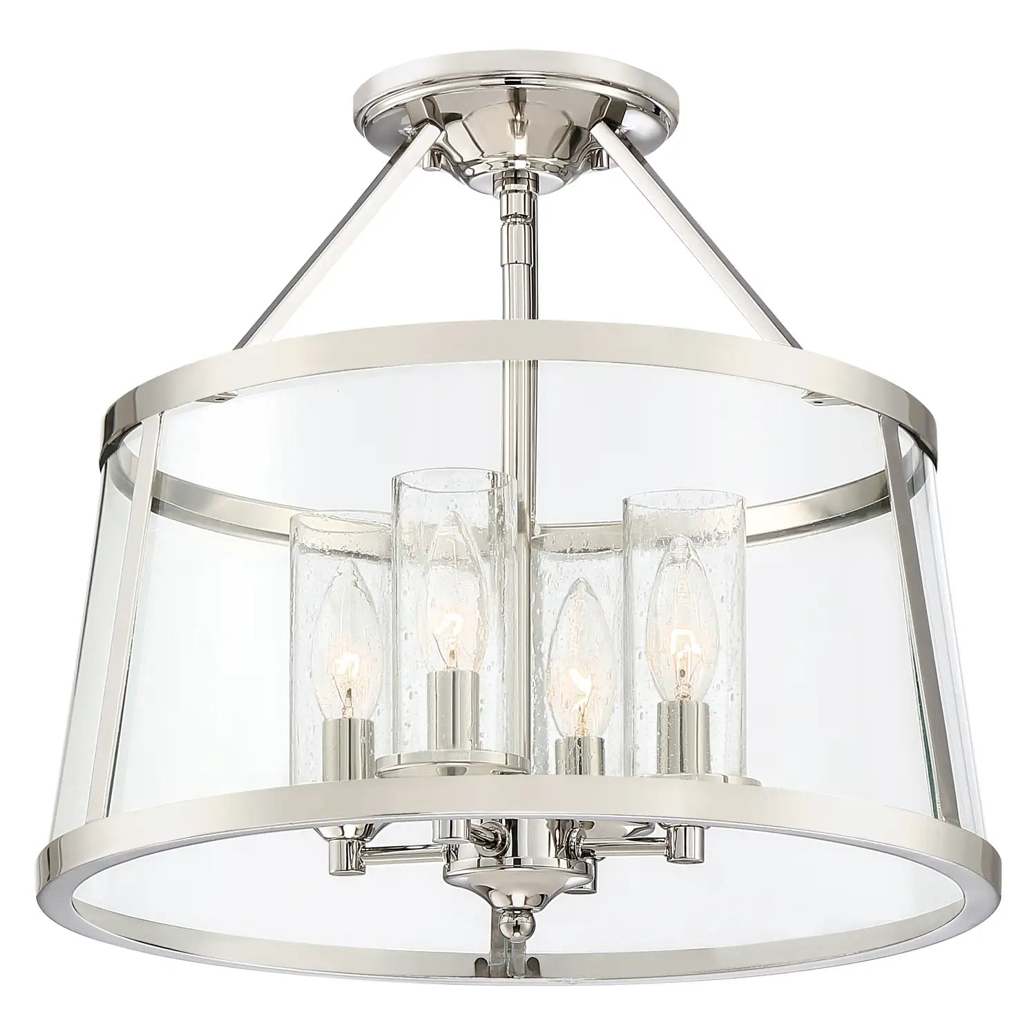 QUOIZEL, BARLOW SEMI-FLUSH MOUNT, SEMI FLUSH MOUNT LIGHT