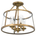 QUOIZEL, BARLOW SEMI-FLUSH MOUNT, SEMI FLUSH MOUNT LIGHT