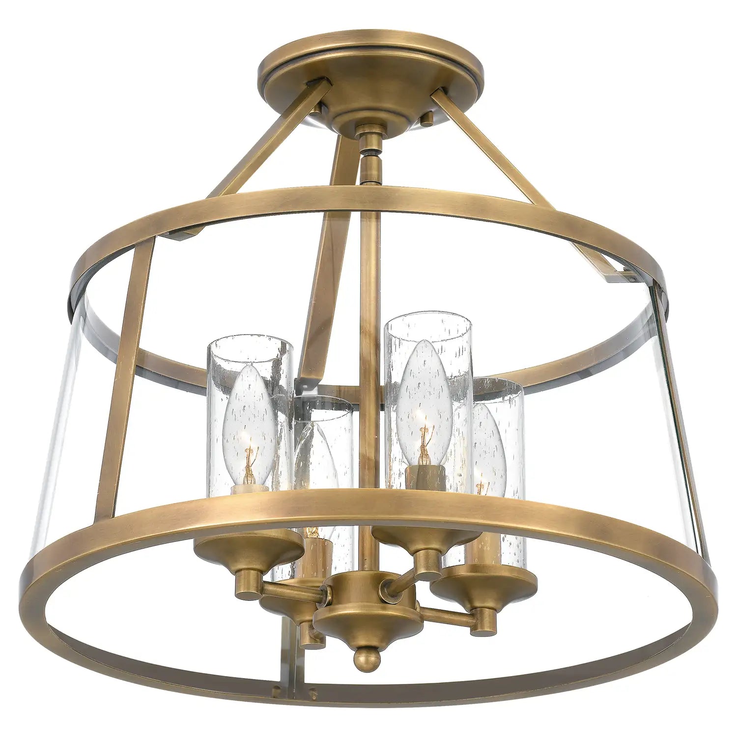 QUOIZEL, BARLOW SEMI-FLUSH MOUNT, SEMI FLUSH MOUNT LIGHT