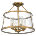 QUOIZEL, BARLOW SEMI-FLUSH MOUNT, SEMI FLUSH MOUNT LIGHT