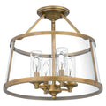 QUOIZEL, BARLOW SEMI-FLUSH MOUNT, SEMI FLUSH MOUNT LIGHT