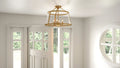 QUOIZEL, BARLOW SEMI-FLUSH MOUNT, SEMI FLUSH MOUNT LIGHT