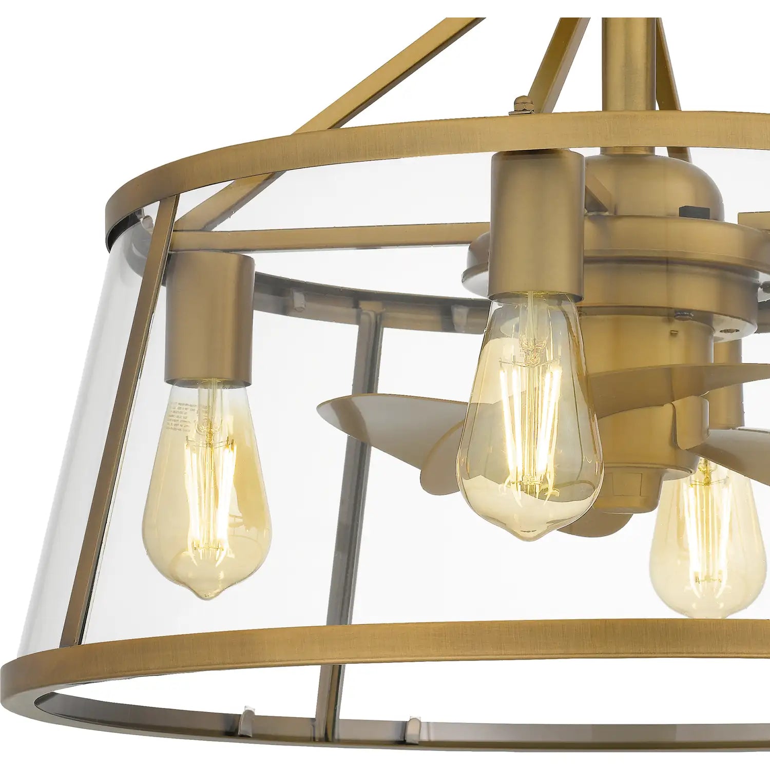 QUOIZEL, BARLOW FANDELIER, SEMI FLUSH MOUNT LIGHT