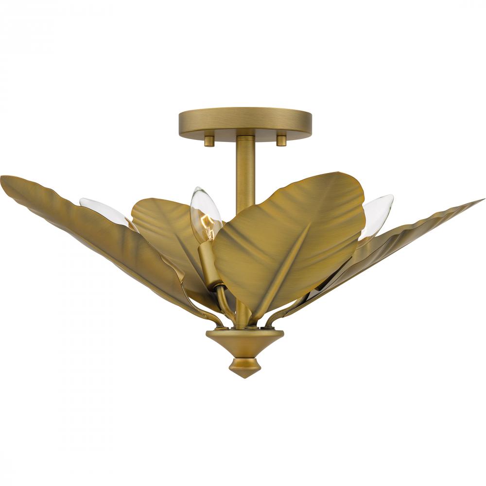 QUOIZEL, BAYLEY SEMI-FLUSH MOUNT, SEMI FLUSH MOUNT LIGHT