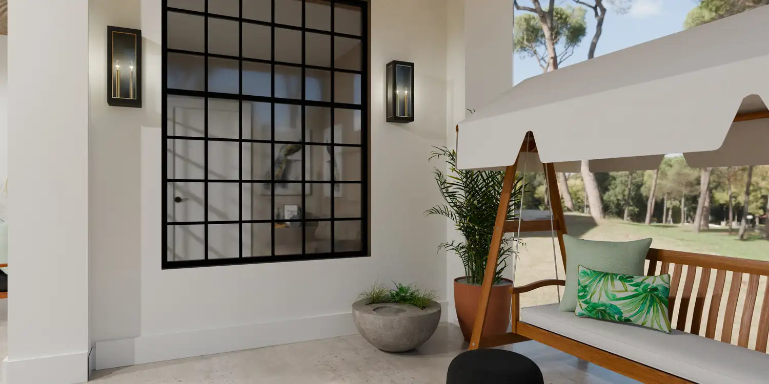 QUOIZEL, BOURBON OUTDOOR LANTERN, OUTDOOR CEILING LIGHTS