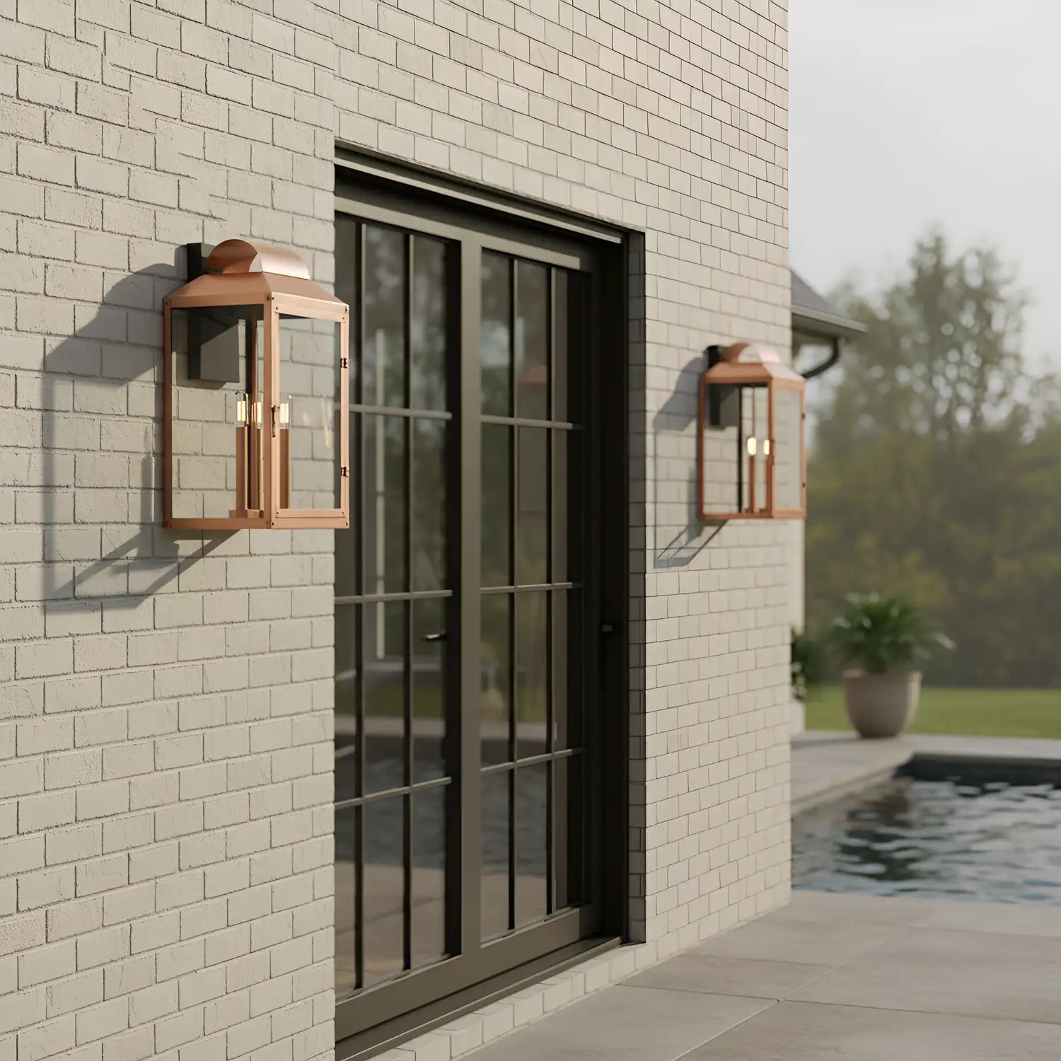QUOIZEL, BERYN OUTDOOR LANTERN, OUTDOOR WALL LIGHTS