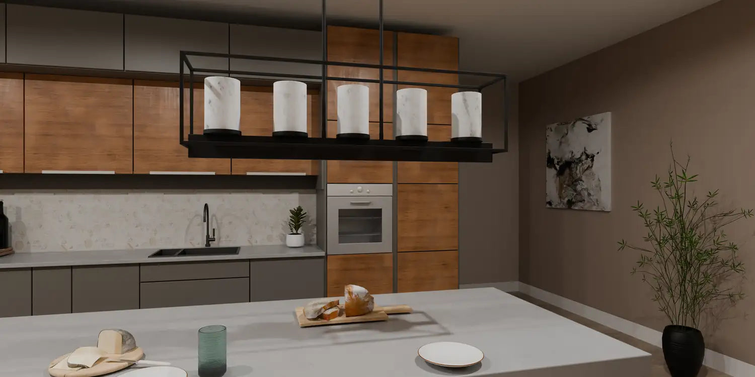 QUOIZEL, BENTLEY ISLAND CHANDELIER, LINEAR LIGHT
