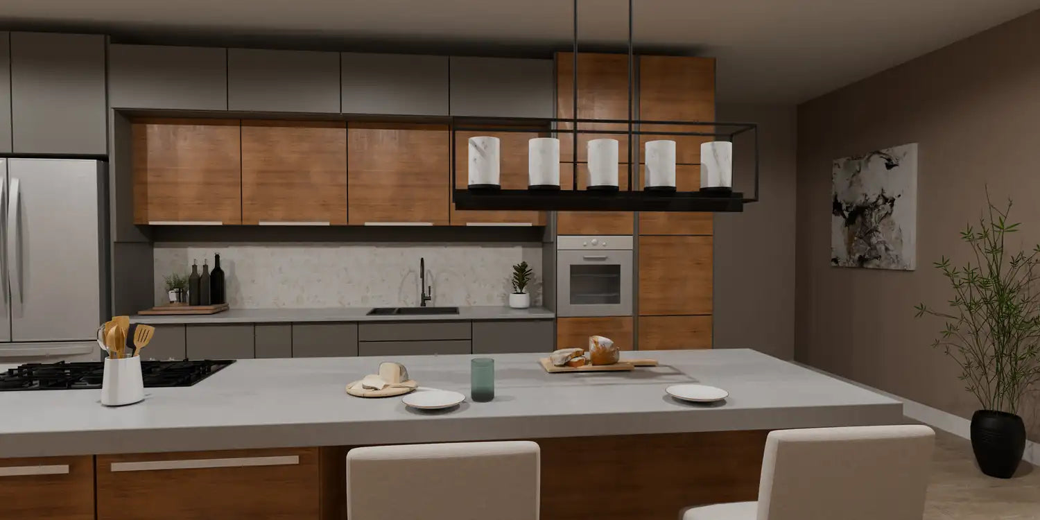 QUOIZEL, BENTLEY ISLAND CHANDELIER, LINEAR LIGHT