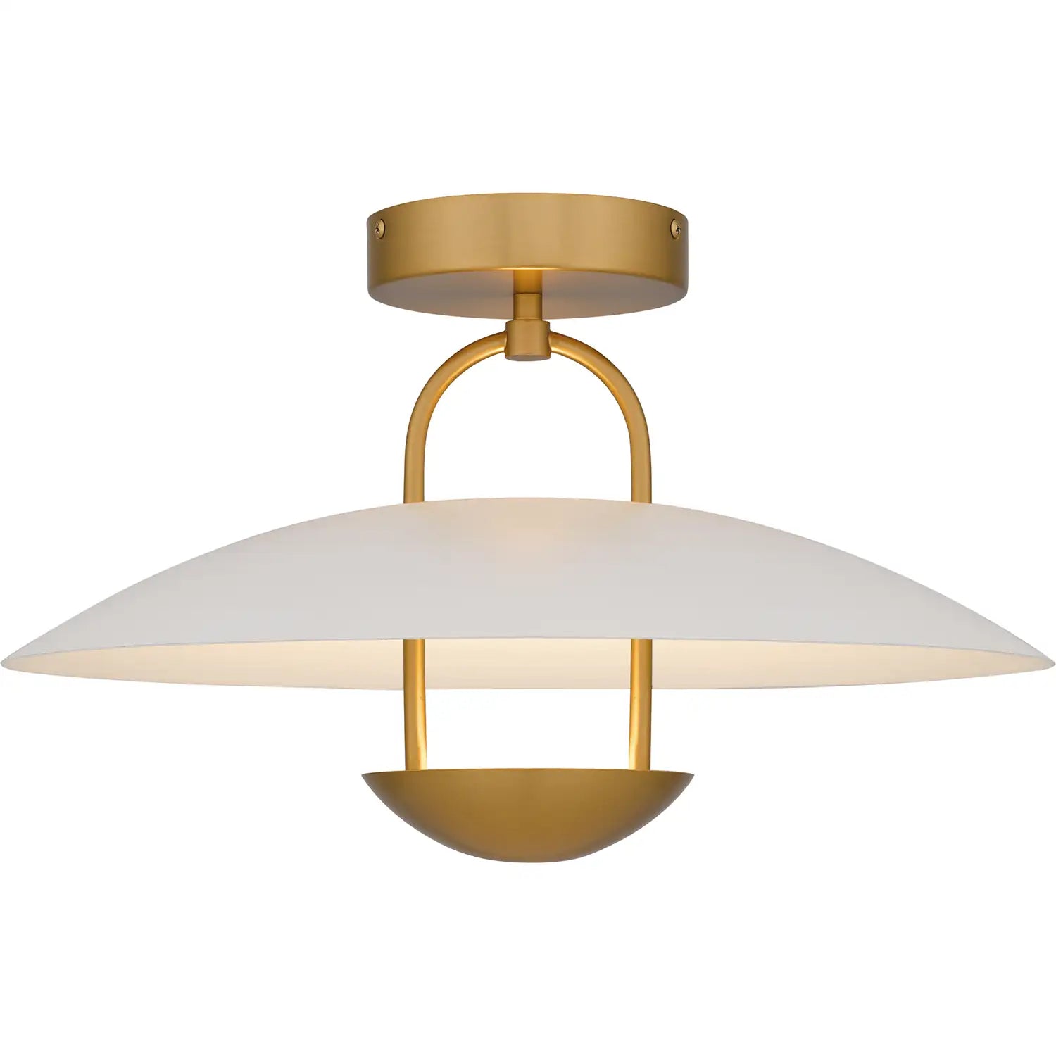 QUOIZEL, BINGHAM SEMI-FLUSH MOUNT, SEMI FLUSH MOUNT LIGHT
