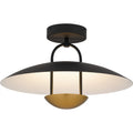 QUOIZEL, BINGHAM SEMI-FLUSH MOUNT, SEMI FLUSH MOUNT LIGHT