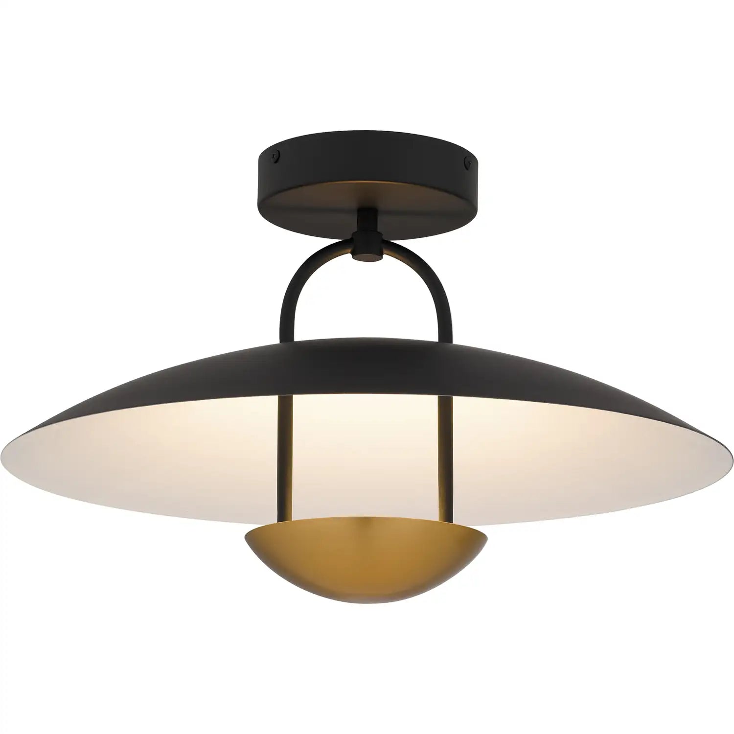 QUOIZEL, BINGHAM SEMI-FLUSH MOUNT, SEMI FLUSH MOUNT LIGHT