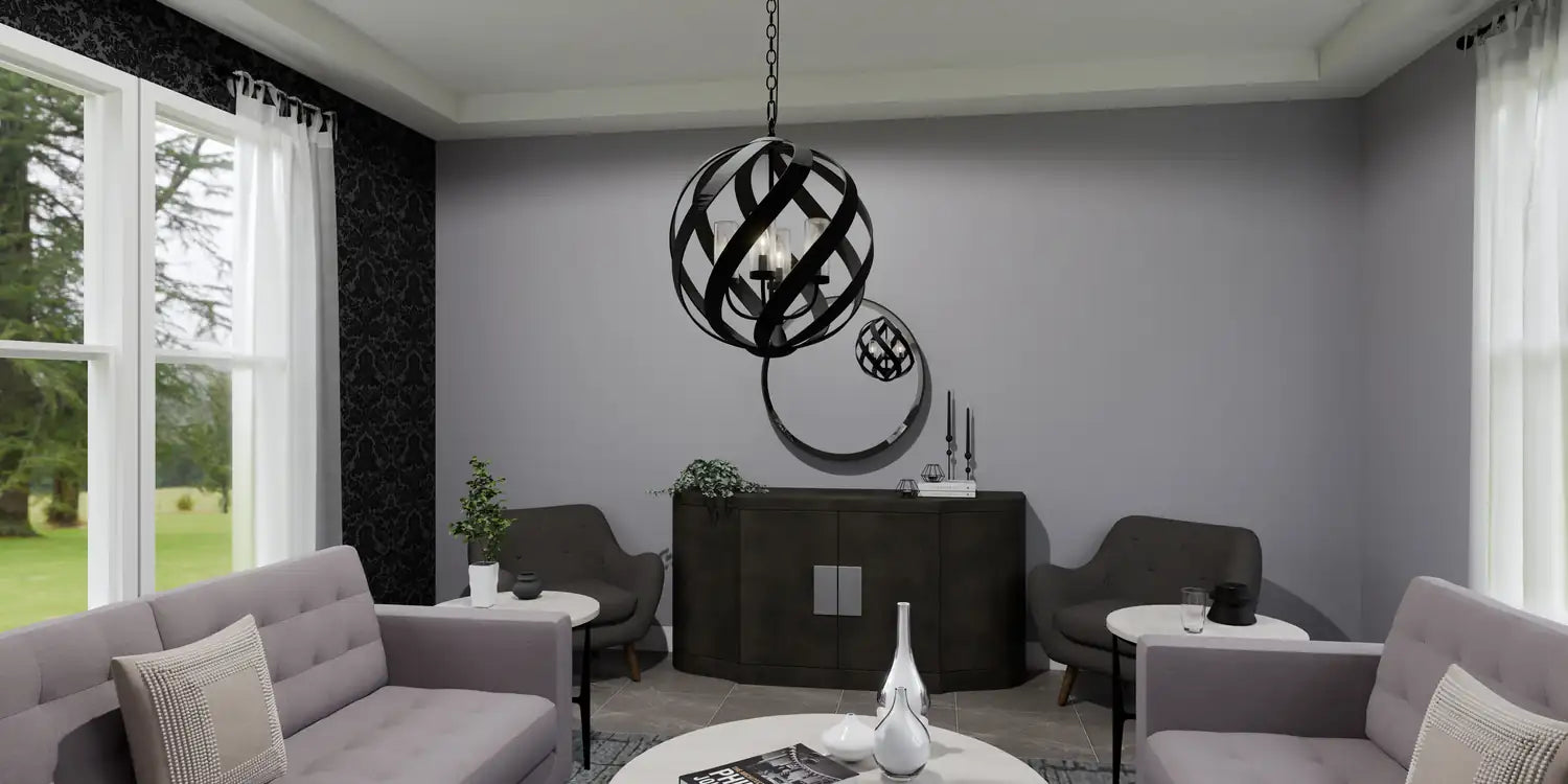 QUOIZEL, BLACKSMITH PENDANT, PENDANT LIGHT
