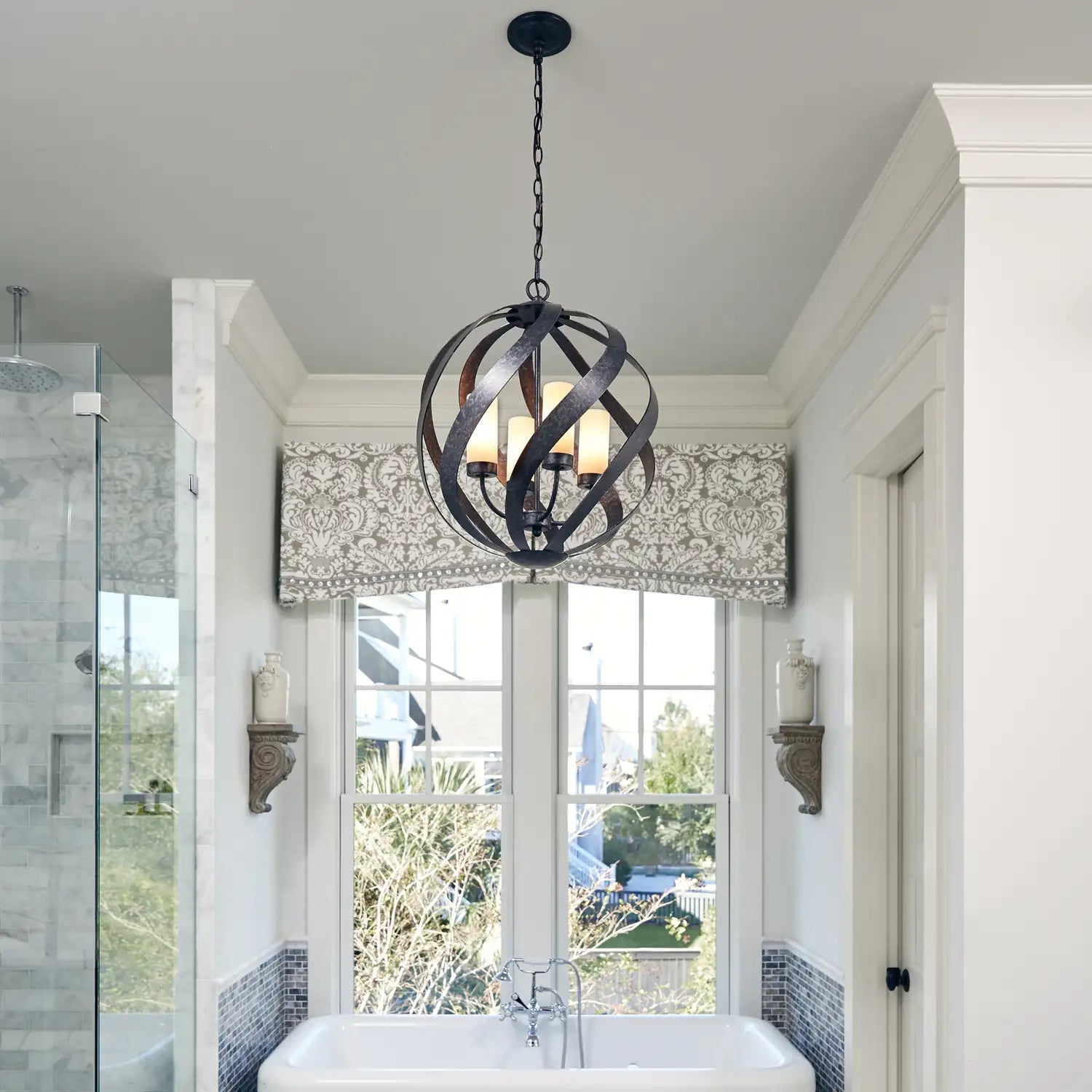 QUOIZEL, BLACKSMITH PENDANT, PENDANT LIGHT