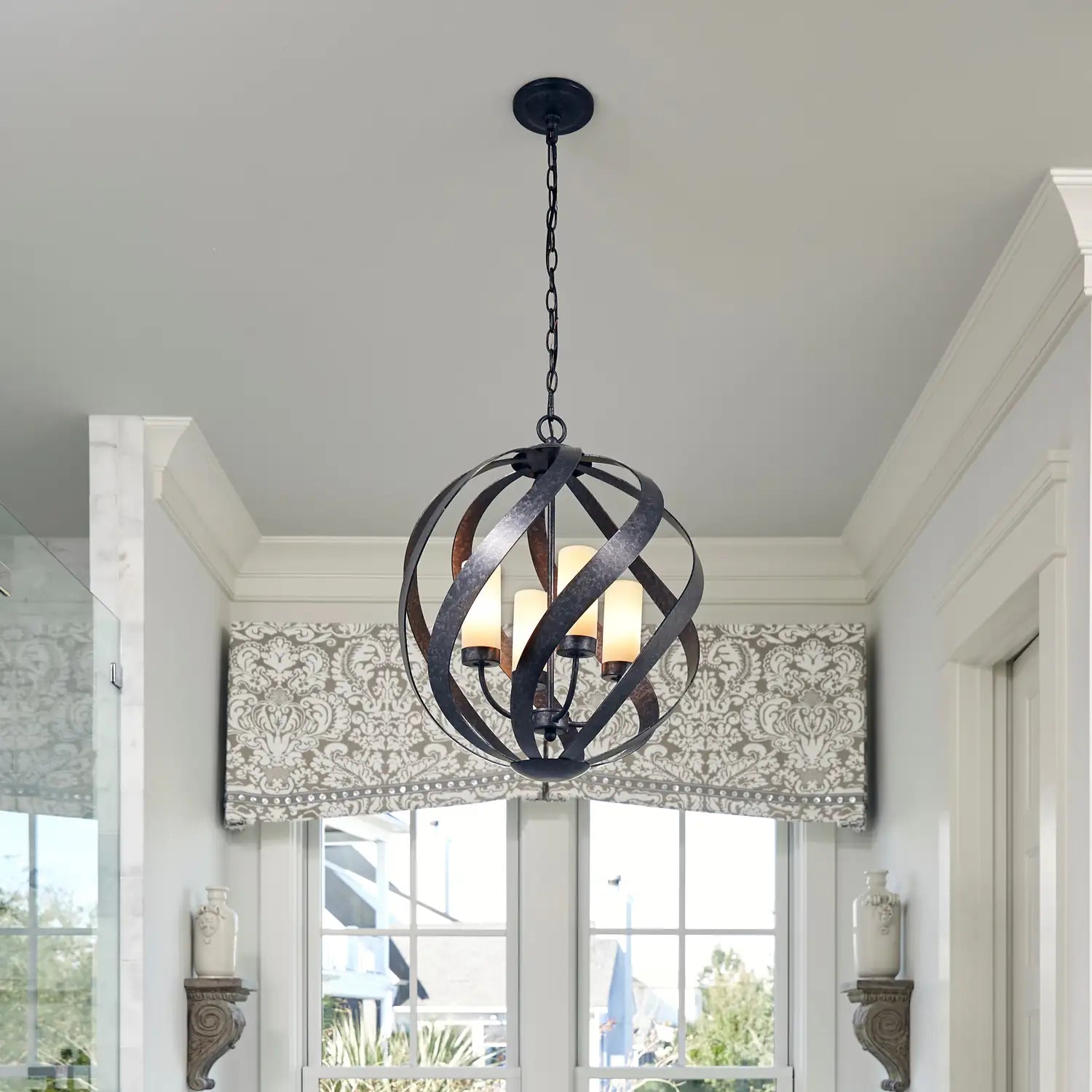 QUOIZEL, BLACKSMITH PENDANT, PENDANT LIGHT