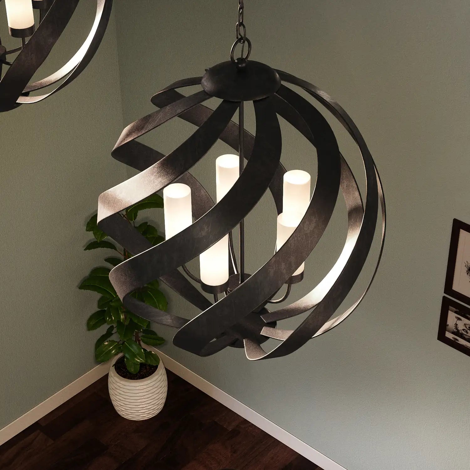 QUOIZEL, BLACKSMITH PENDANT, PENDANT LIGHT