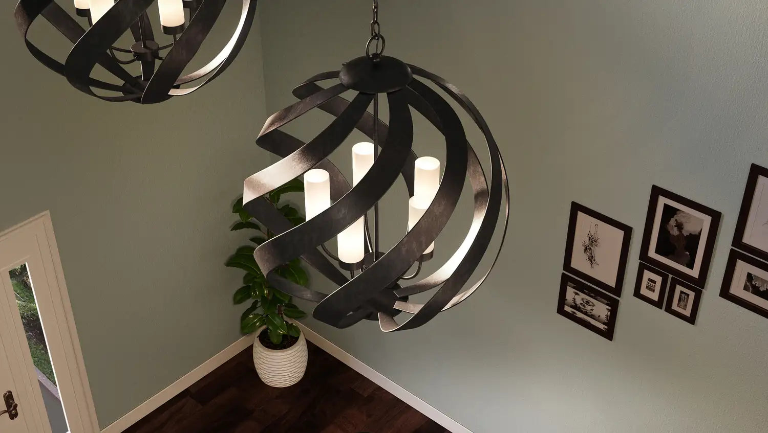 QUOIZEL, BLACKSMITH PENDANT, PENDANT LIGHT