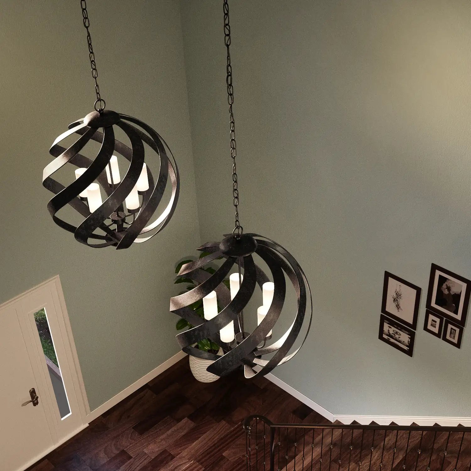 QUOIZEL, BLACKSMITH PENDANT, PENDANT LIGHT