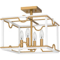 QUOIZEL, BRINKMAN SEMI-FLUSH MOUNT, SEMI FLUSH MOUNT LIGHT