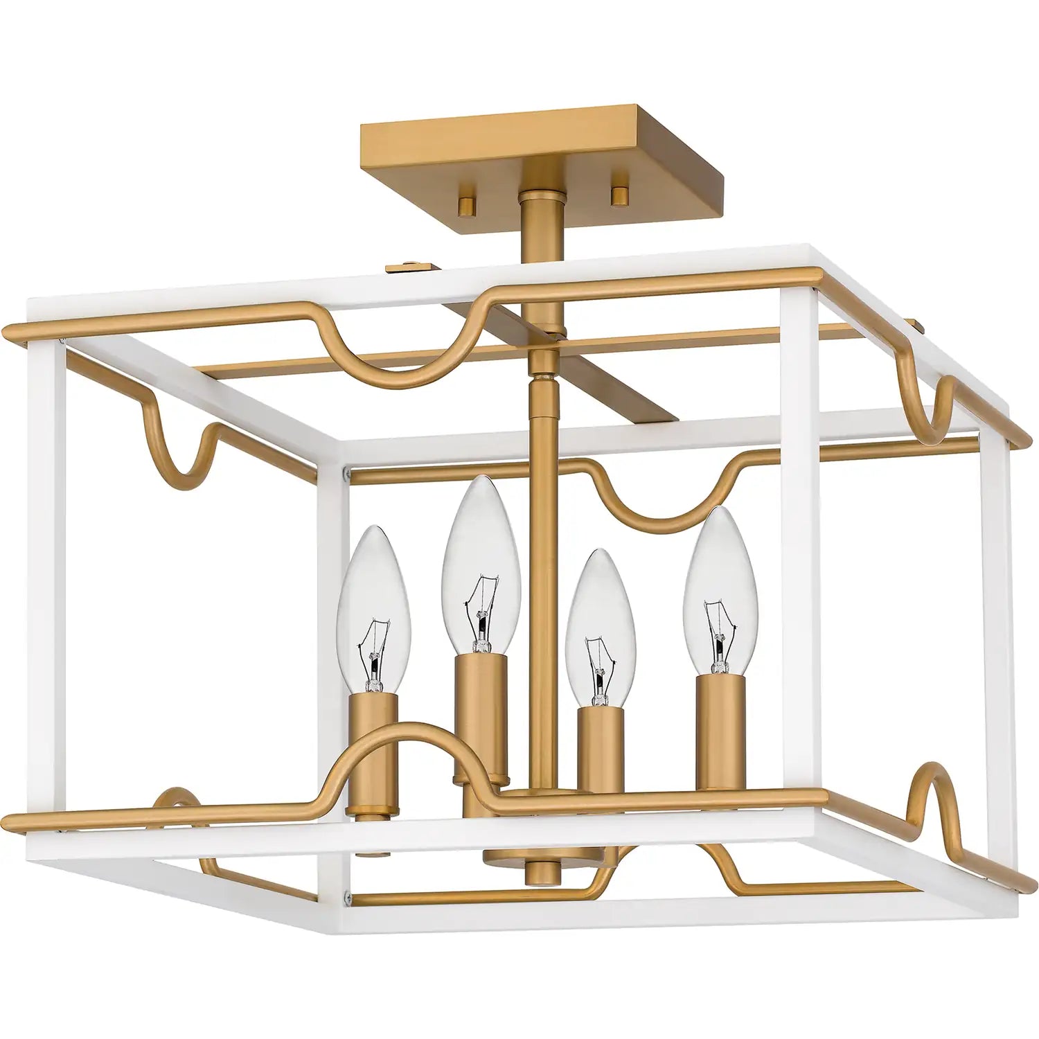 QUOIZEL, BRINKMAN SEMI-FLUSH MOUNT, SEMI FLUSH MOUNT LIGHT