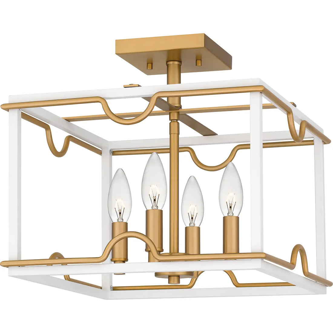 QUOIZEL, BRINKMAN SEMI-FLUSH MOUNT, SEMI FLUSH MOUNT LIGHT