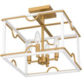 QUOIZEL, BRINKMAN SEMI-FLUSH MOUNT, SEMI FLUSH MOUNT LIGHT