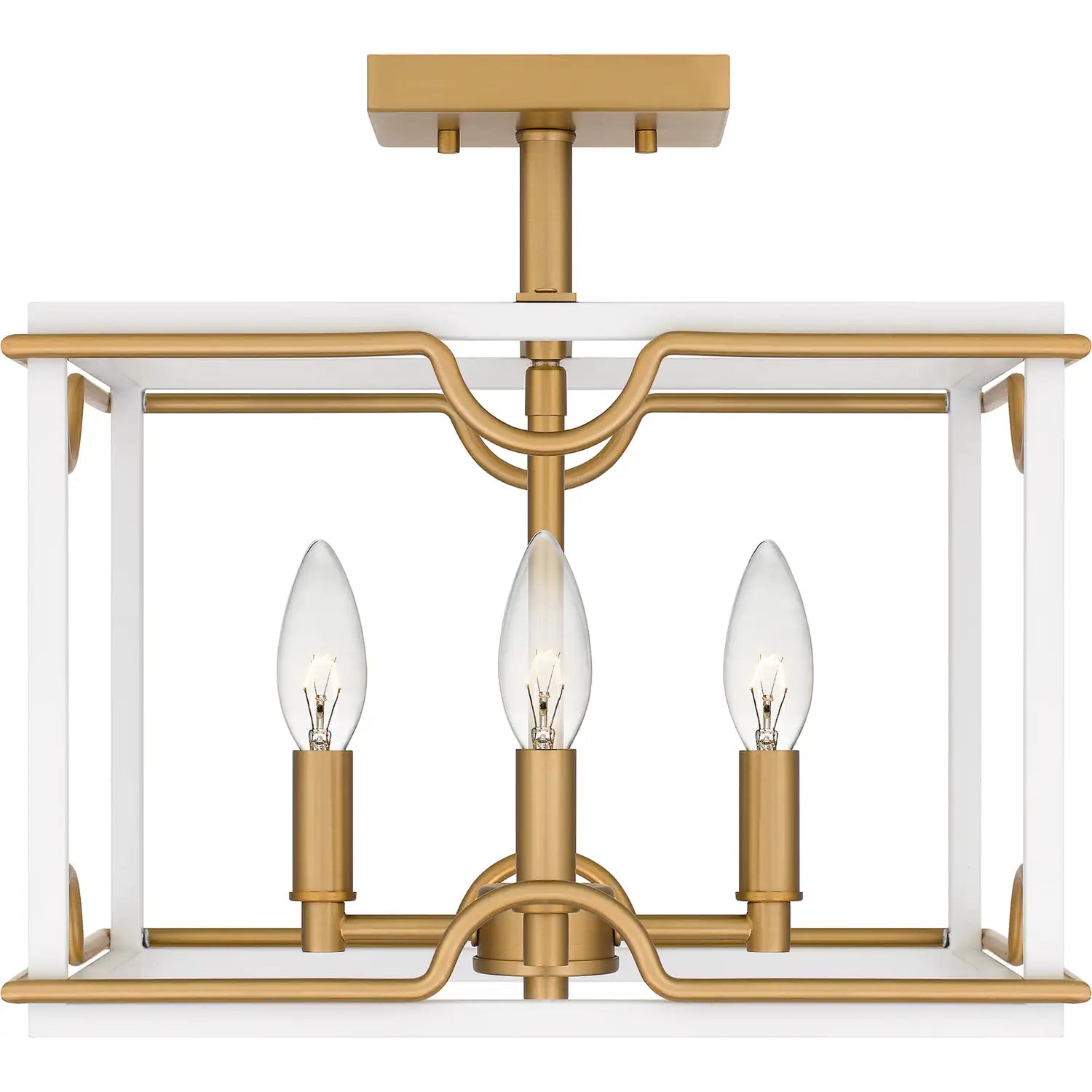 QUOIZEL, BRINKMAN SEMI-FLUSH MOUNT, SEMI FLUSH MOUNT LIGHT