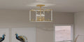 QUOIZEL, BRINKMAN SEMI-FLUSH MOUNT, SEMI FLUSH MOUNT LIGHT