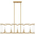 QUOIZEL, BRINKMAN ISLAND CHANDELIER, LINEAR LIGHT