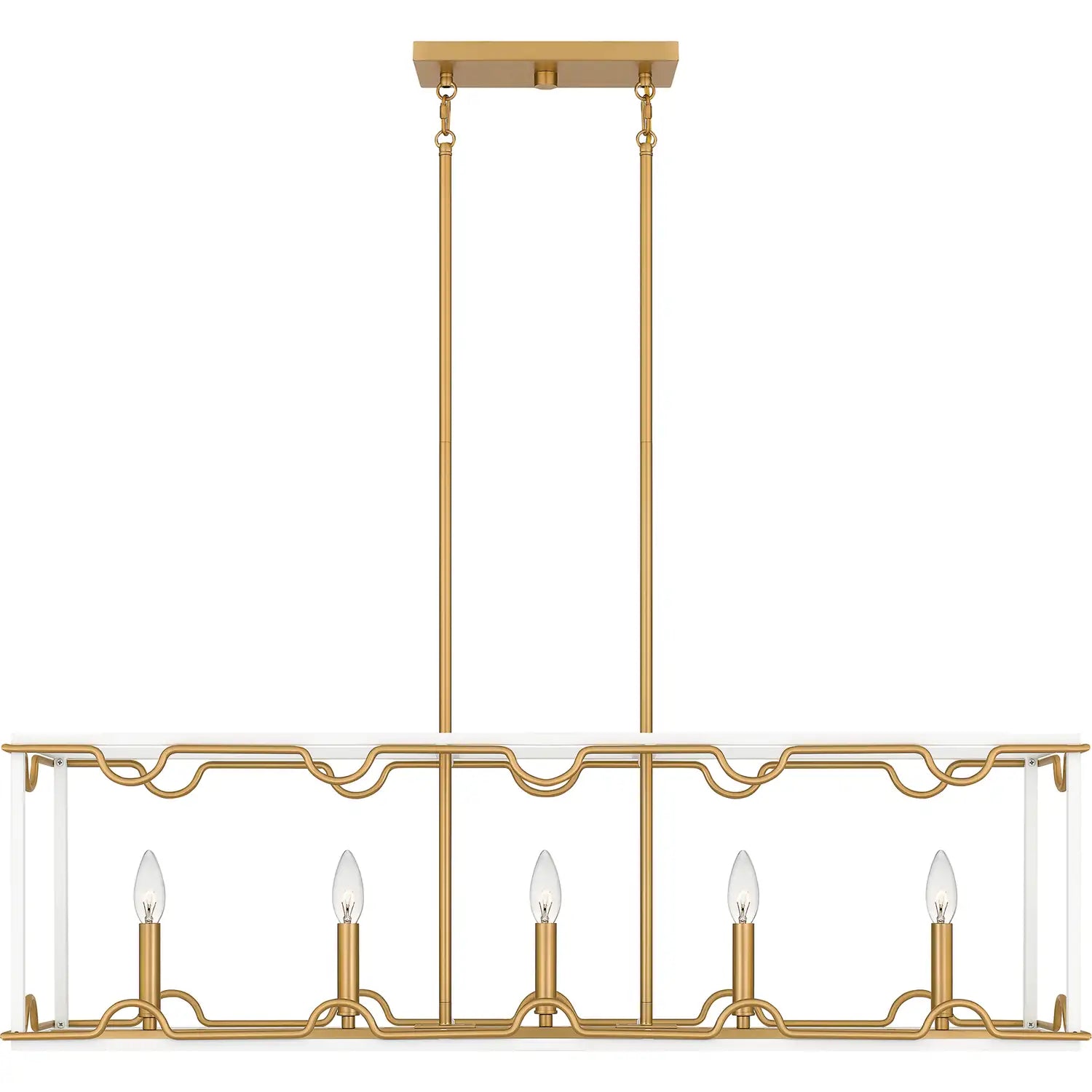 QUOIZEL, BRINKMAN ISLAND CHANDELIER, LINEAR LIGHT