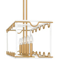 QUOIZEL, BRINKMAN ISLAND CHANDELIER, LINEAR LIGHT