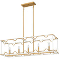 QUOIZEL, BRINKMAN ISLAND CHANDELIER, LINEAR LIGHT