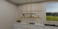 QUOIZEL, BRINKMAN ISLAND CHANDELIER, LINEAR LIGHT