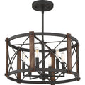 QUOIZEL, BARON SEMI-FLUSH MOUNT, SEMI FLUSH MOUNT LIGHT