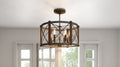 QUOIZEL, BARON SEMI-FLUSH MOUNT, SEMI FLUSH MOUNT LIGHT