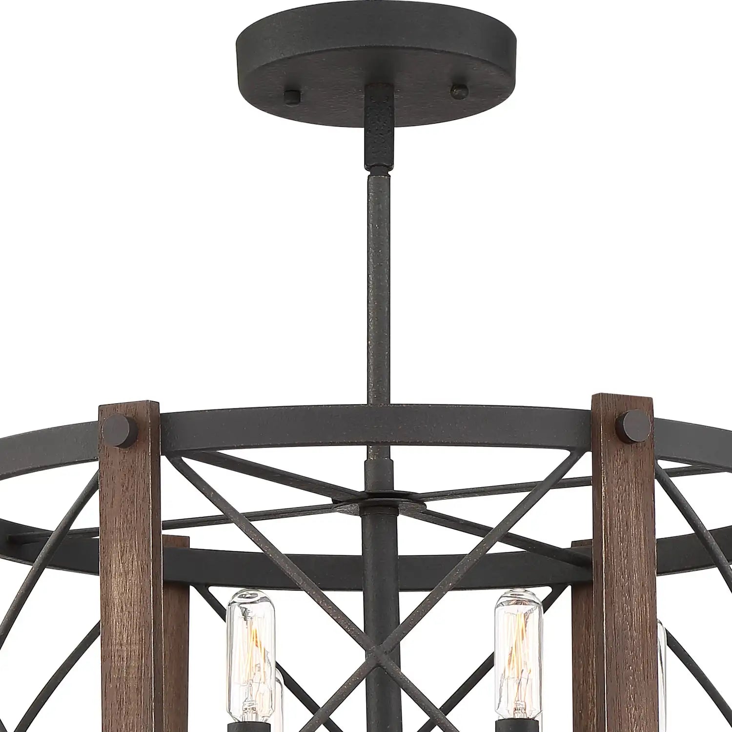QUOIZEL, BARON SEMI-FLUSH MOUNT, SEMI FLUSH MOUNT LIGHT