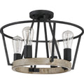 QUOIZEL, BROCKTON SEMI-FLUSH MOUNT, SEMI FLUSH MOUNT LIGHT