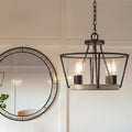 QUOIZEL, BROCKTON SEMI-FLUSH MOUNT, SEMI FLUSH MOUNT LIGHT