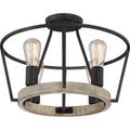 QUOIZEL, BROCKTON SEMI-FLUSH MOUNT, SEMI FLUSH MOUNT LIGHT