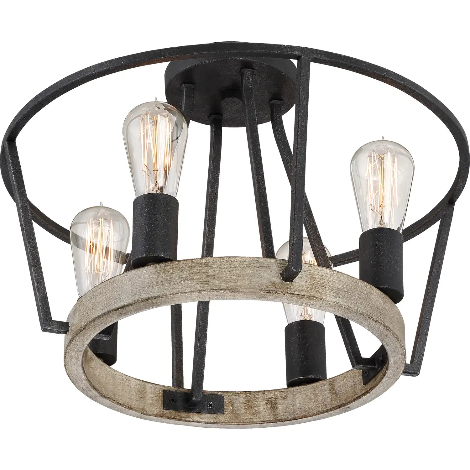 QUOIZEL, BROCKTON SEMI-FLUSH MOUNT, SEMI FLUSH MOUNT LIGHT