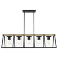 QUOIZEL, BROCKTON ISLAND CHANDELIER, LINEAR LIGHT