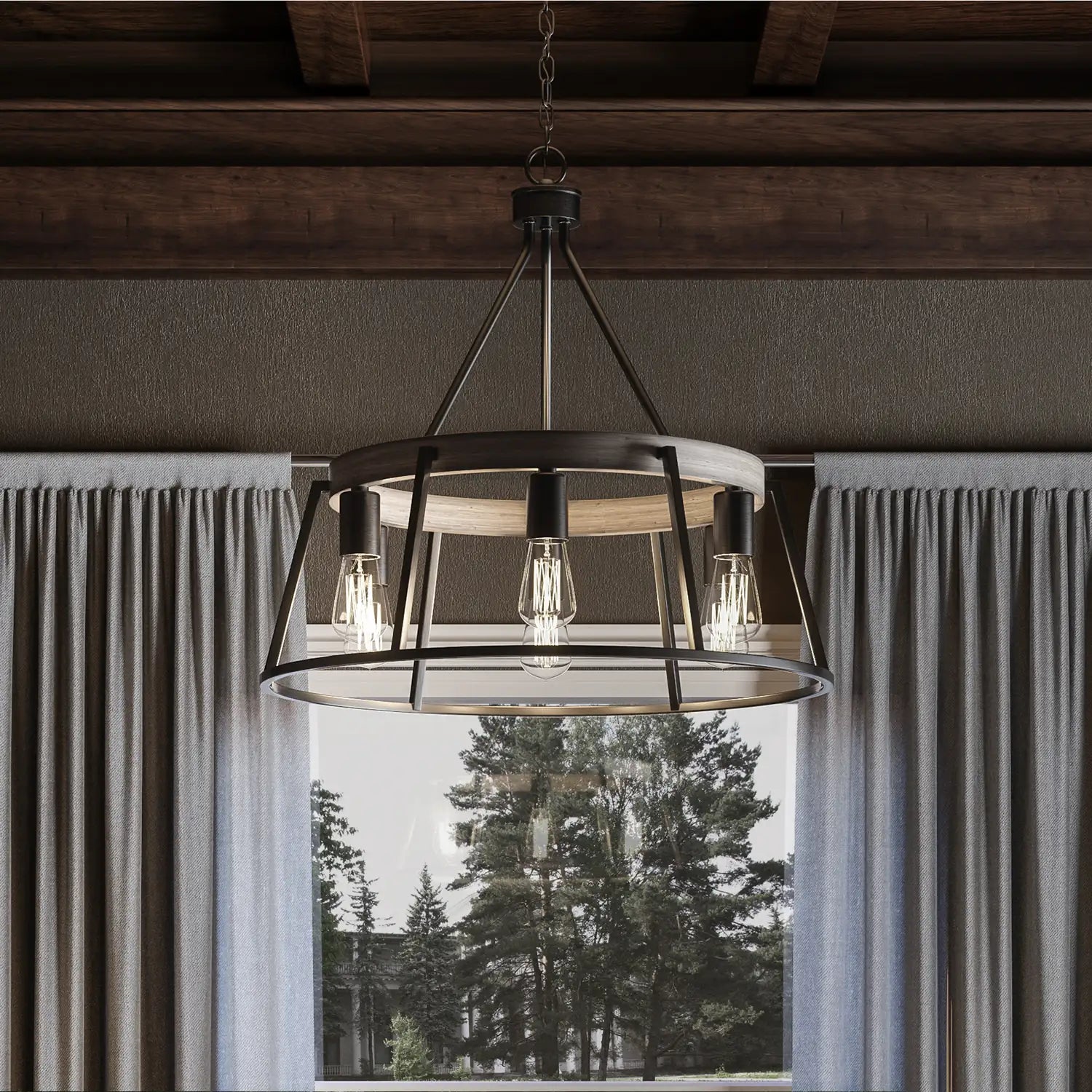 QUOIZEL, BROCKTON CHANDELIER, CHANDELIER LIGHT