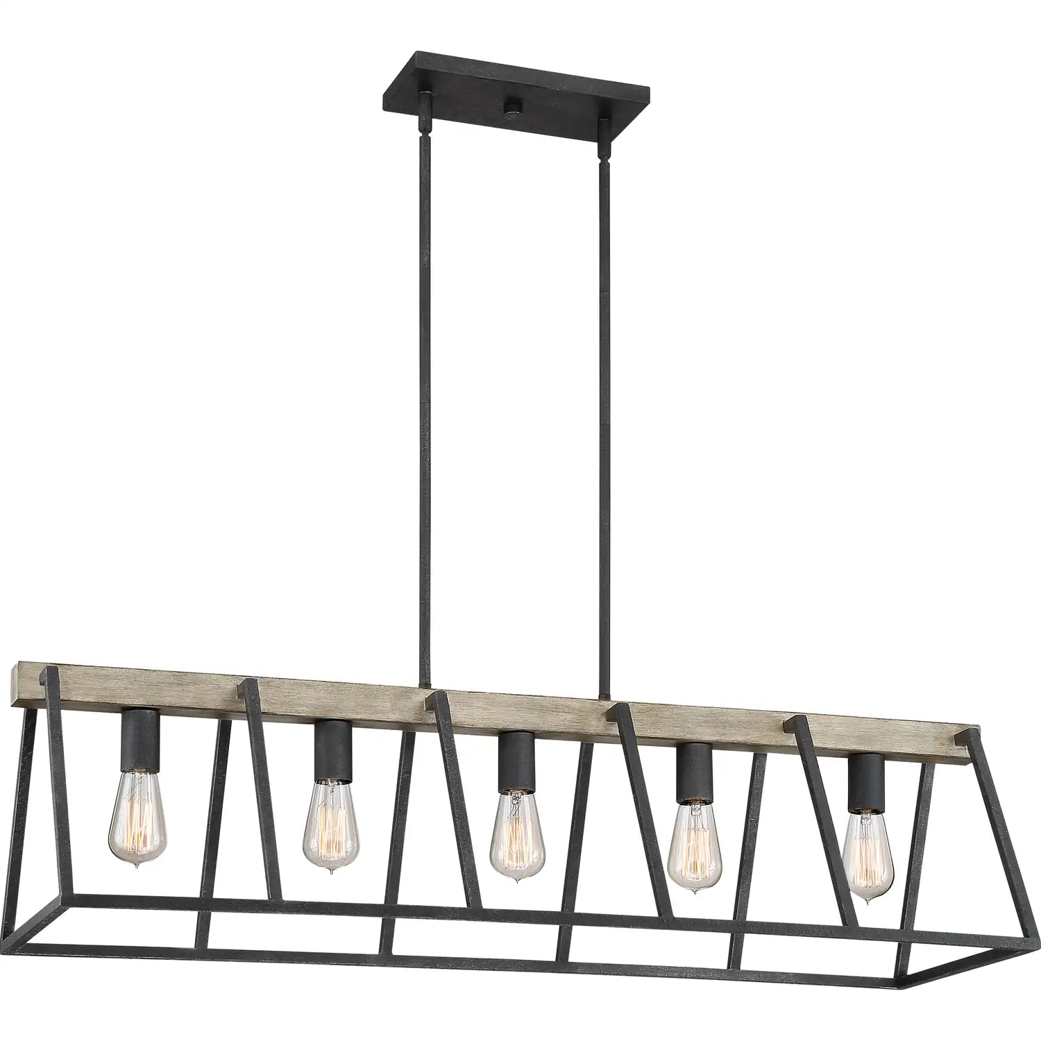 QUOIZEL, BROCKTON ISLAND CHANDELIER, LINEAR LIGHT