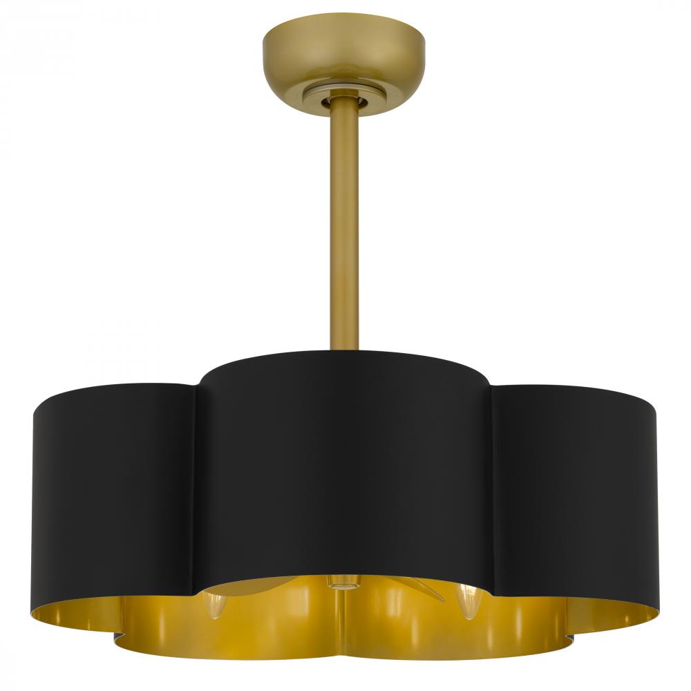QUOIZEL, BALSAM FANDELIER, SEMI FLUSH MOUNT LIGHT