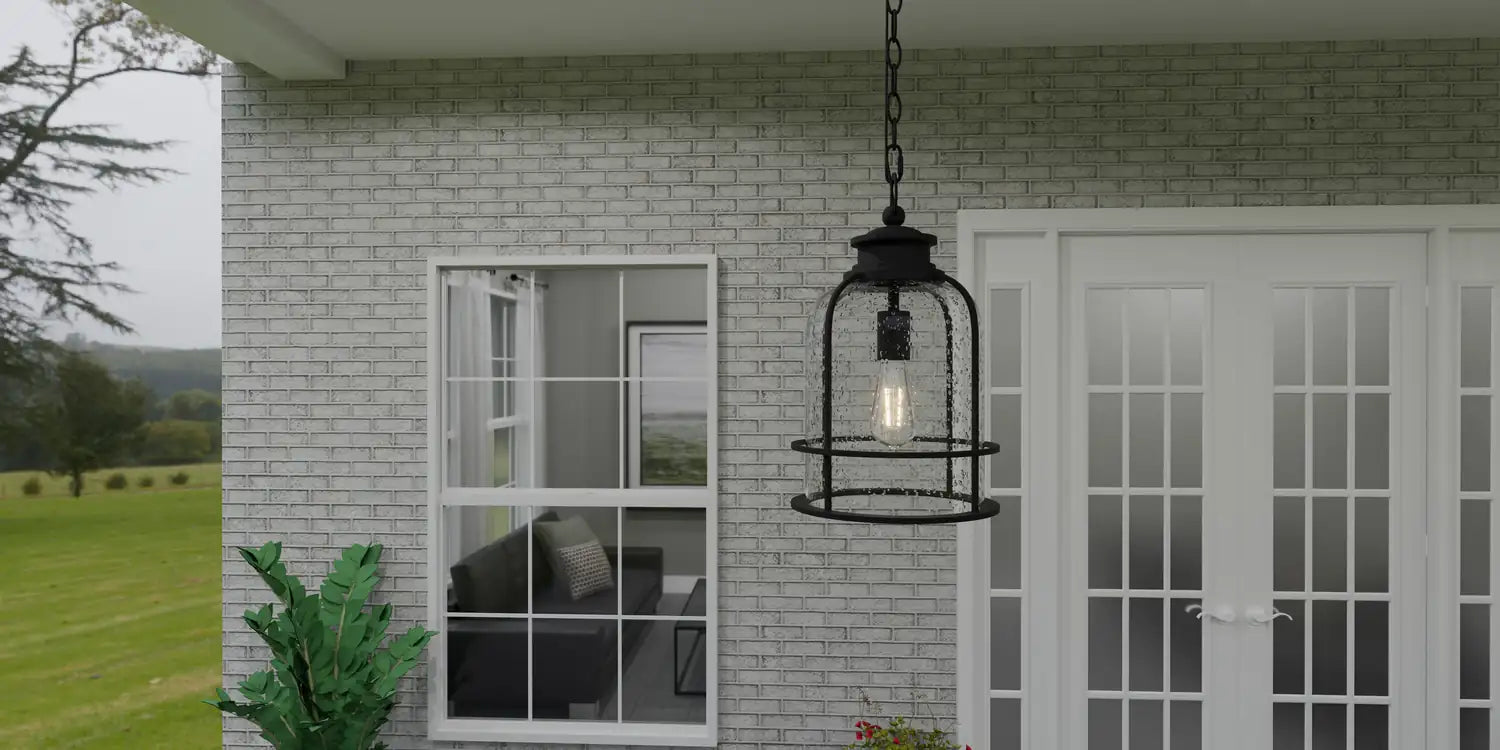 QUOIZEL, BOWLES OUTDOOR LANTERN, OUTDOOR CEILING LIGHTS
