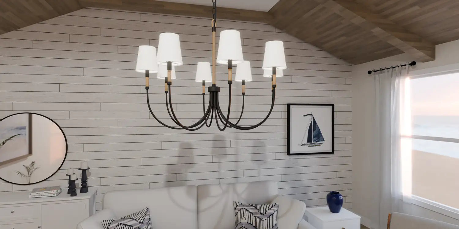 QUOIZEL, BAYSIDE CHANDELIER, CHANDELIER LIGHT