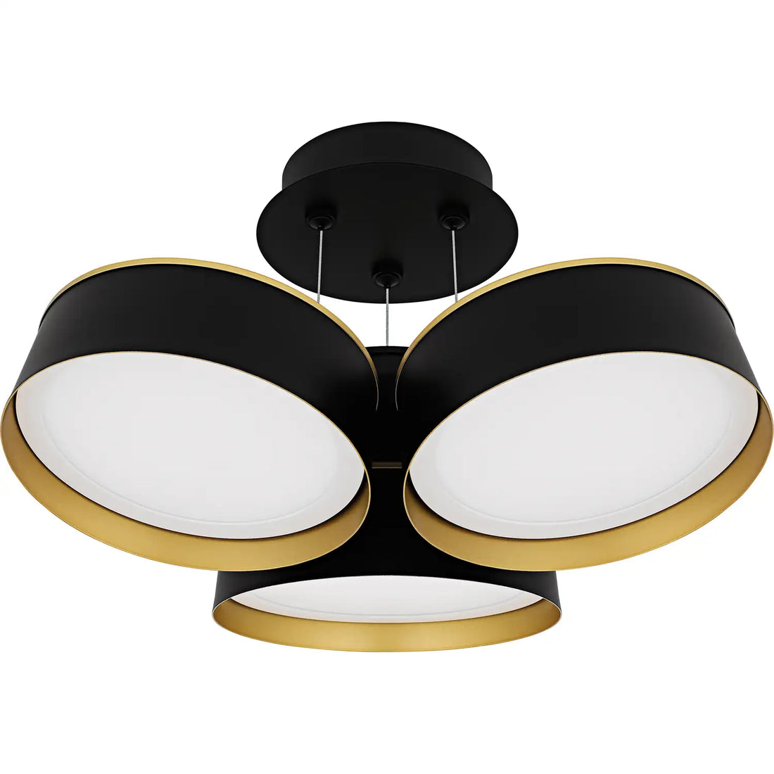 QUOIZEL, BYRNES SEMI-FLUSH MOUNT, SEMI FLUSH MOUNT LIGHT