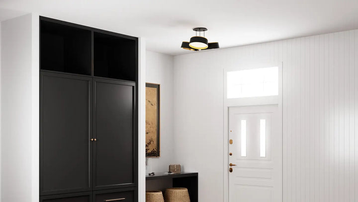 QUOIZEL, BYRNES SEMI-FLUSH MOUNT, SEMI FLUSH MOUNT LIGHT
