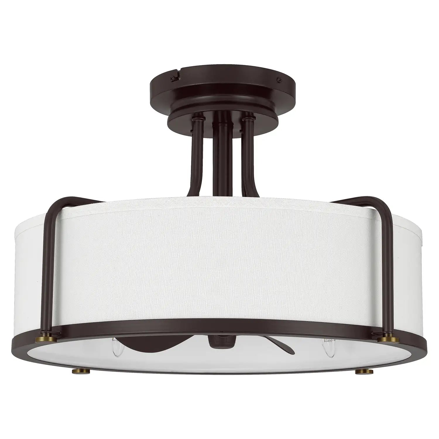 QUOIZEL, CALVARY FANDELIER, SEMI FLUSH MOUNT LIGHT
