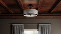 QUOIZEL, CALVARY FANDELIER, SEMI FLUSH MOUNT LIGHT