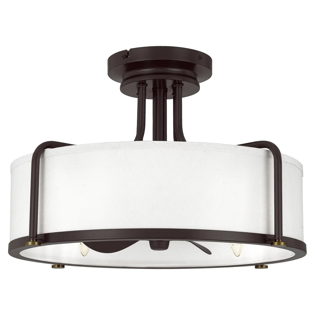 QUOIZEL, CALVARY FANDELIER, SEMI FLUSH MOUNT LIGHT